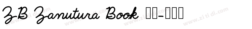 ZB Zanutura Book 粗体字体转换